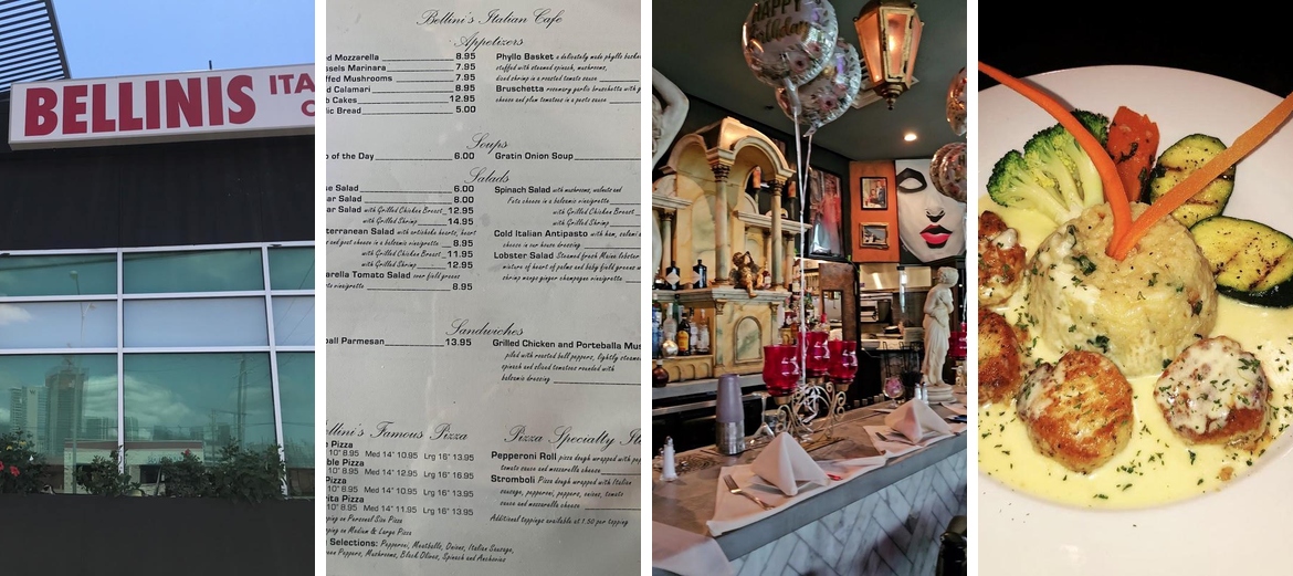Bellini's Italian Cafe and Bar Menu